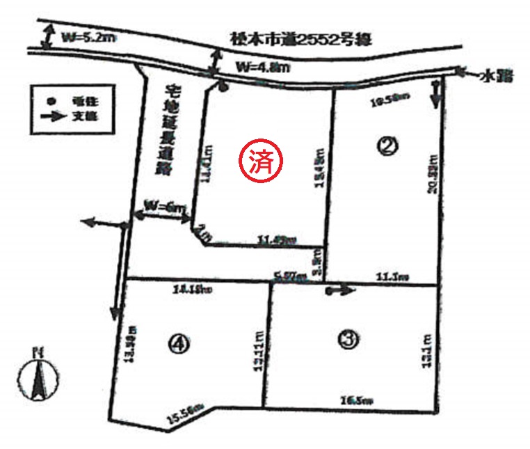 松本市分譲地区画図