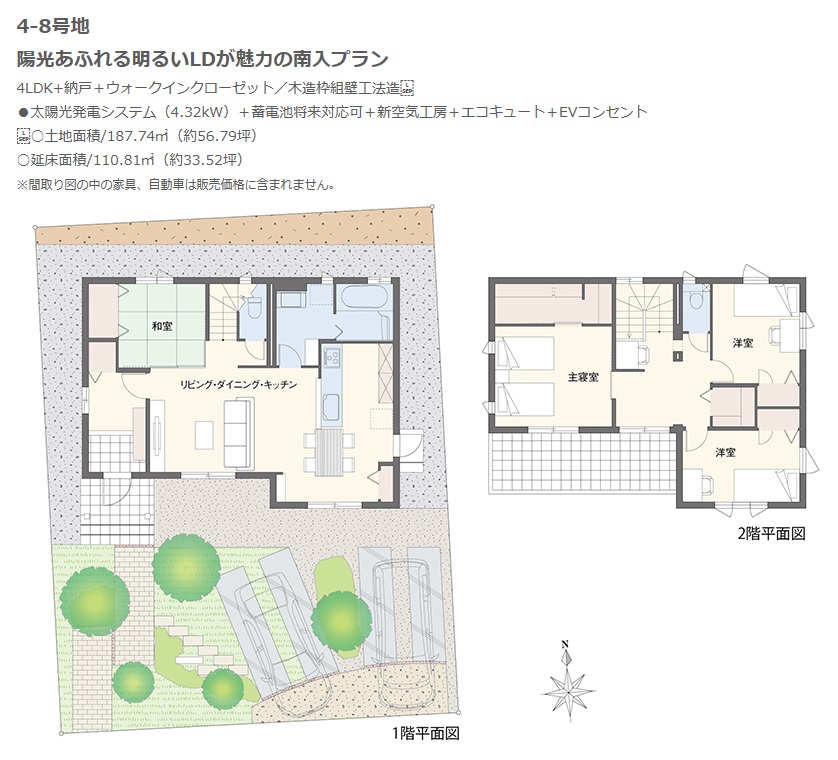 スマートハイムシティ沢村の新築建売住宅(間取図)