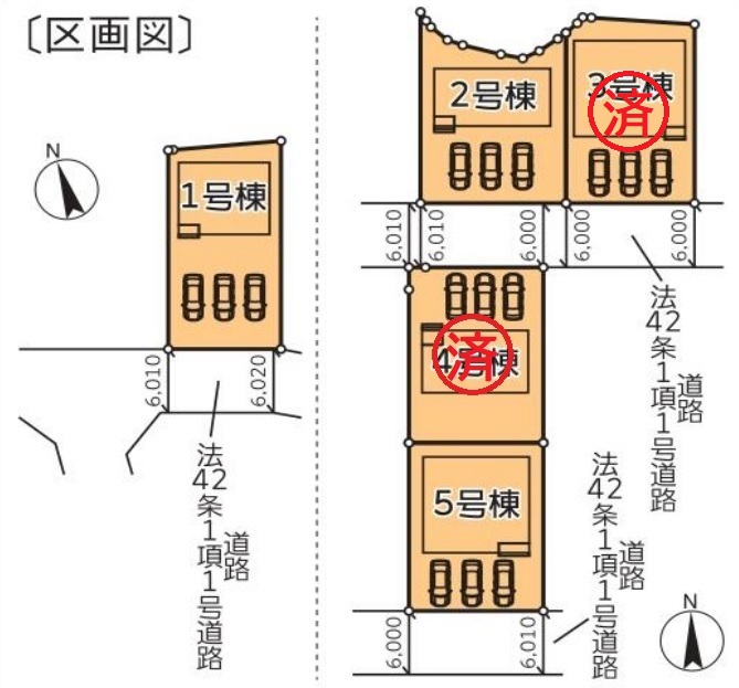 クレイドルガーデン松本市里山辺(区画図)