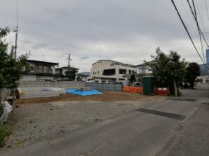 松本市宮田に新築建売住宅が建築中です