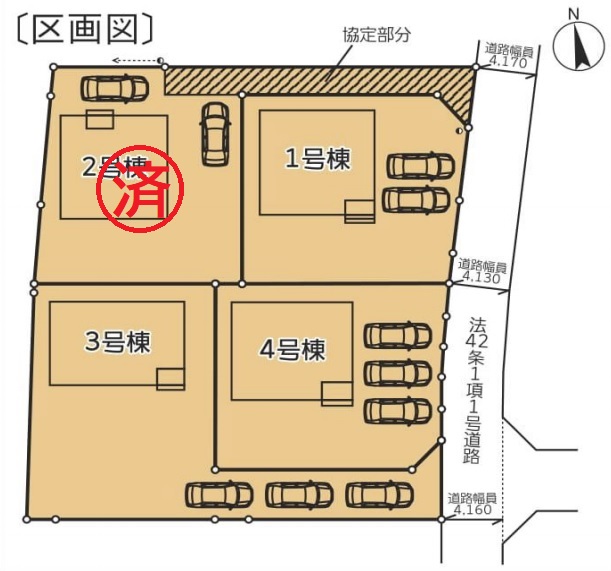 クレイドルガーデン松本市岡田町第2区画図