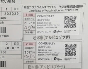 ワクチン接種2回目2日目の反応について