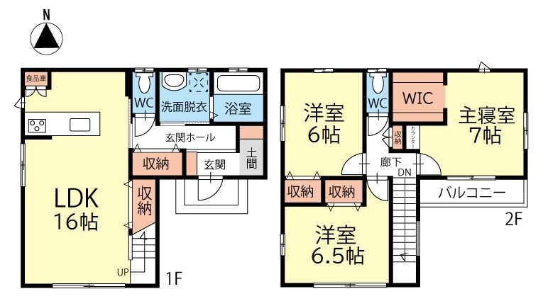 ウッドハウス信州新築建売住宅松本市島立(間取図)