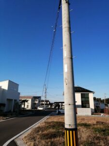 電線の移設をお願いいたします