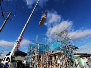 ウッドハウス信州「松本市島立」上棟です