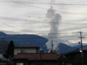 乾燥状態が続く中、火災が発生していました