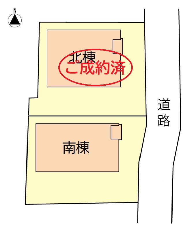 ウッドハウス信州元町(区画図_北棟成約済)