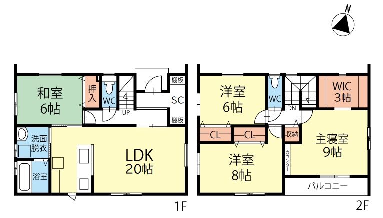 ウッドハウス信州波田新築建売住宅(間取図)
