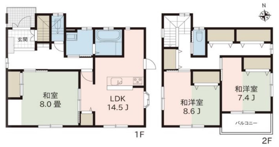 松本市両島中古住宅(間取図)