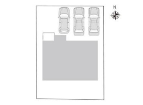 松本市両島中古住宅(配置図)