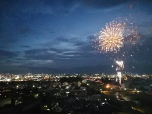 すすき川花火大会が久しぶりに開催されました