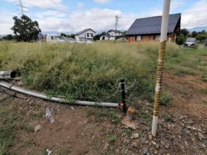 土地の境界確定の立会いに行って参りました