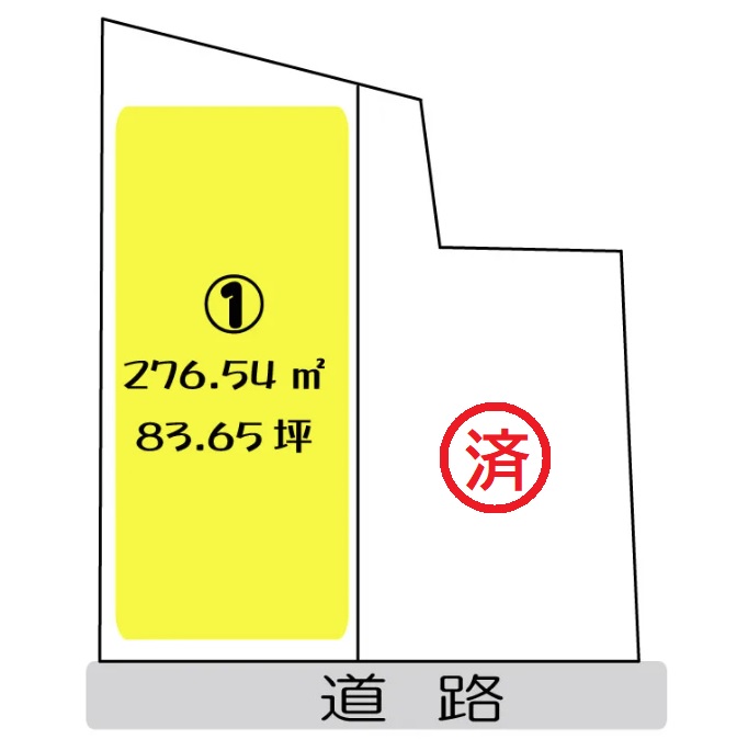 松本市島内分譲地区画図