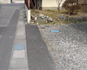 松本市に敷地を寄付して道路を広げる狭隘事業